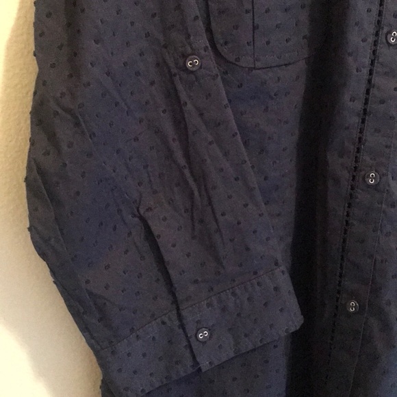 Navy button down shirt - Picture 6 of 6